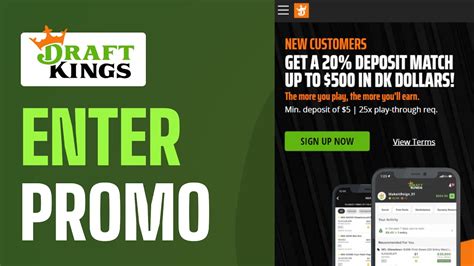 how to enter promo code on draftkings